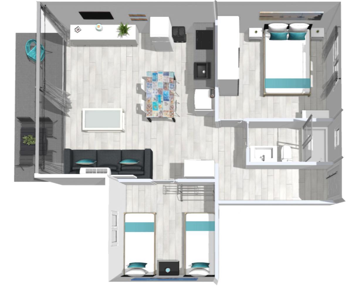 Roses Apartments Ocean 2 Habitaciones Vista Mar Lateral ภายนอก รูปภาพ